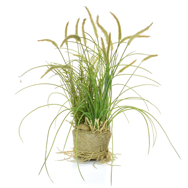The Seasonal Aisle Artificial Foliage Grass in Pot Wayfair.co.uk
